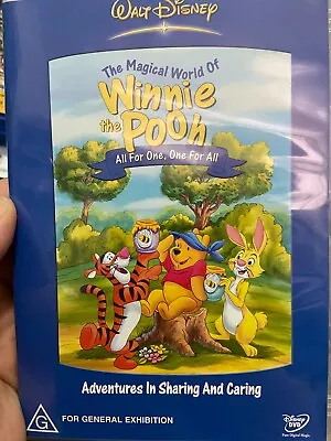 The Magical World Of Winnie The Pooh -  All For One  One For All Region 4 DVD • £6.23