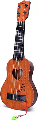 Kids Toy Classical Ukulele Guitar Musical Instrument Brown Learning Acoustic • $13.09