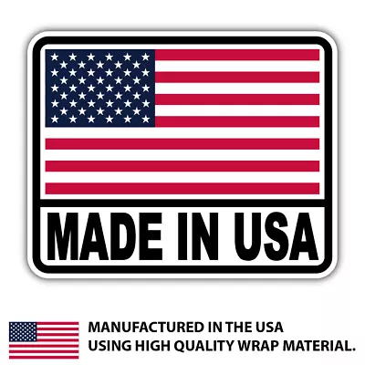 2x Made In The USA Sticker Decal American America Patriotic Support • $4.99