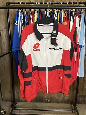 AC Milan 90s Lotto Jacket XL Training Football Shirt • £125