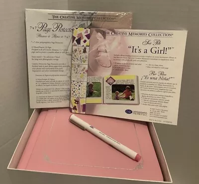 Creative Memories Pink Baby Girl Book With Page Protectors.  • $16.99