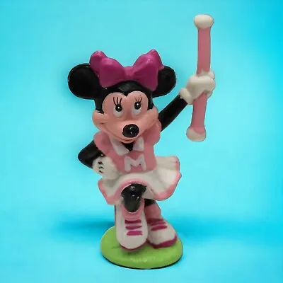 Vintage Disney Applause Minnie Mouse Cheerleader PVC Figurine Cake Topper  • $6