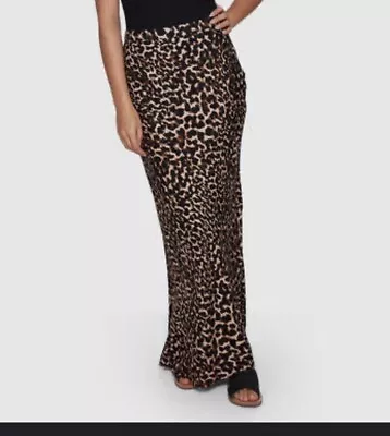 TIGERLILY Sz 6 Maxi Skirt Animal Print Colca Skirt Leopard EUC • $40