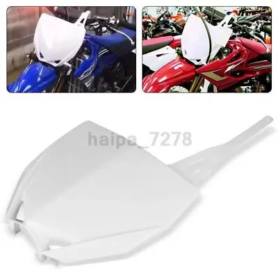 Front Number Plate White Accessory For Yamaha YZ85 2015-2021 For YZ65 2019-2024 • $25.74