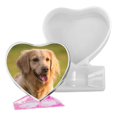 £4.59 • Buy Love Heart Photo Frame Resin Casting Mold Epoxy Pet Girls Gift Making DIY Mould