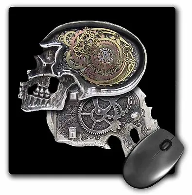 3dRose Steampunk Gothic Faux Metal Skull Image MousePad • $16.99