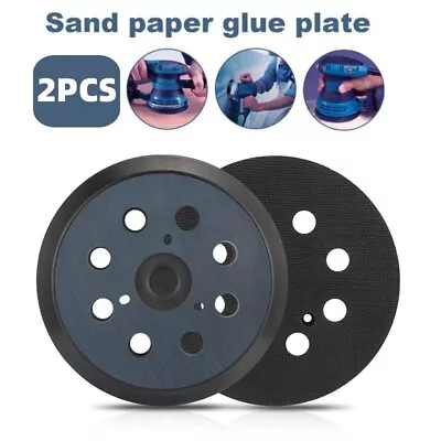 2pcs 5Inch 8-Hole Orbital Sander Hook & Loop Backing Pad For Makita M9204 BO5041 • $16.69