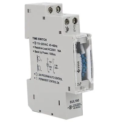 SUL180 24Hour Time Switch Automatic Timer Switch With Indicator Light 110V‑250V • £14.99