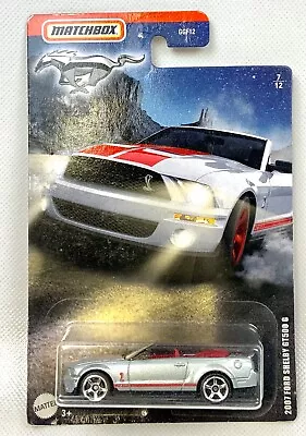 Matchbox 2007 Ford Shelby GT500 G 7/12 Silver & Red 2019 • $2.99