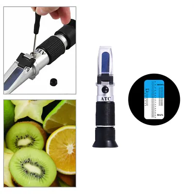 For Beekeeping Handheld Refractometer Tester Honey Sugar Water Meter Brix 58-90% • £14.33