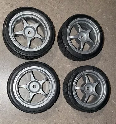 Tamiya Honda S2000 Toyota Celica Grey 5 Spoke Wheels + Radial Tires 58236/58248 • $39.99