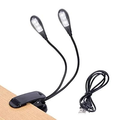 Music Stand Light Clip On LED Book Lights USB And AAA Battery Operated • $18.34