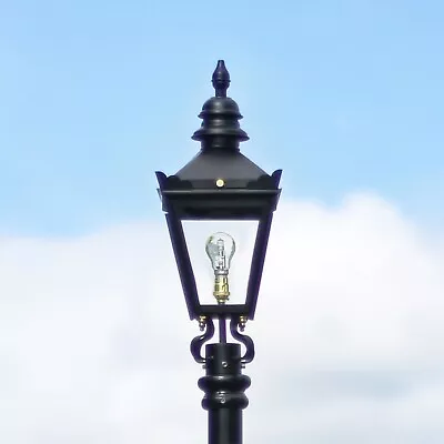 54cm Black Harrogate Lantern - Replacement Lamppost Top - Ex-Display • £95