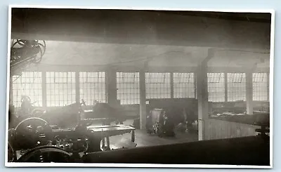 Postcard Interior Occupational Industry Shop Textile Mill? (trimmed) RPPC B198 • $18.73
