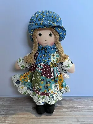 Vintage 1970s Knickerbocker Holly Hobbie CARRIE Cloth Rag Doll 9” • $33.99