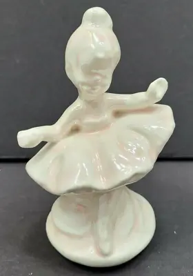  4  Ceramic Luster Pearl Iridescent Girl Ballerina Figure Cake Topper Home Decor • $7.97