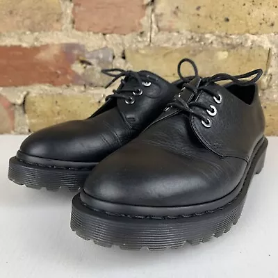 Dr Martens 1461 Immanuel Black 3 Eye Leather Women’s Smart Shoes Size UK 6 • £50