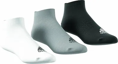 $90.63 • Buy Adidas Men Ankle Rib T 3er Pack Sports Socks Trainer Socks 3 Colors