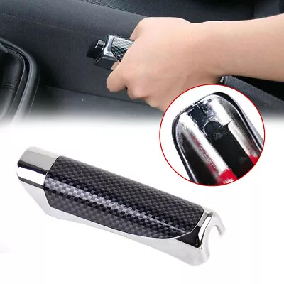 $5.15 • Buy Carbon Fiber Car Handbrake Grip Hand Brake Protector Cover Handle Interior Trim