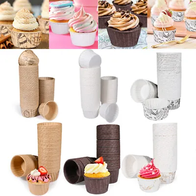 $11.79 • Buy 100pcs Cupcake Liners Standard Muffin Liners Wrappers Paper Baking Cups US STOCK