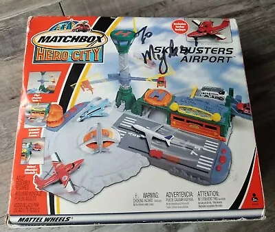 Matchbox HERO CITY  SKY BUSTERS AIRPORT Skybusters Sealed Htf + Bonus Aircraft • $18.17