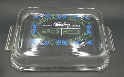Vintage Presto Wee Fry Electric Skillet Glass Replacement Lid Only Collectible • $16.98
