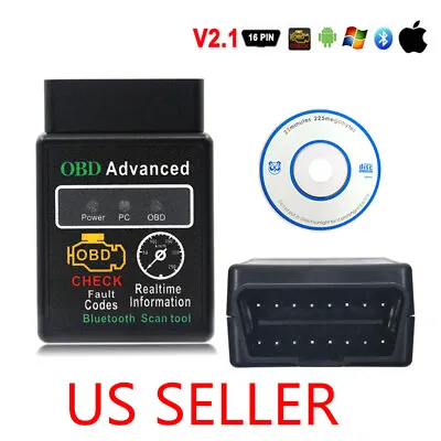 OBD2 Car Bluetooth Code Scanner Reader ELM 327 Automotive Diagnostic Tool OBDII • $8.93