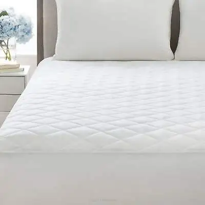 Fitted Quilted Mattress Protector Cover Pad Topper Deep QUEEN FULL KING TWIN USA • $12.49