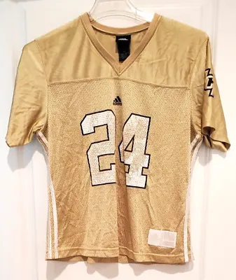 UCF Knights Adidas Gold Football Jersey Women’s XL #24 Embroidered Logo Vneck • $20.95