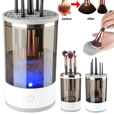 Automatic Brush Cleaner Electric Makeup Brush Cleaning Machine Fast Clean Dryer • $24.55