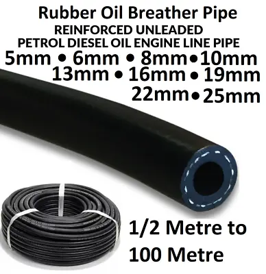 £4.86 • Buy Breather Pipe Crankcase Vent Ventilation Rubber Reinforced Oil Tube Hose