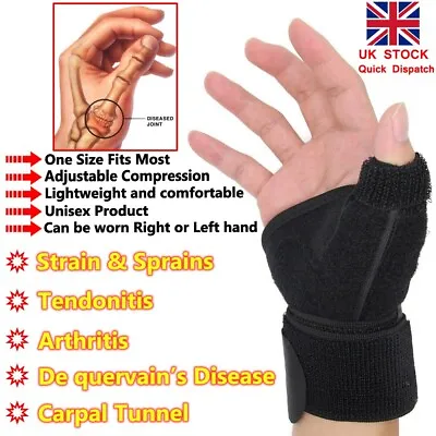 £5.99 • Buy LTG Neoprene Thumb & Wrist Strap Support Hand Brace Splint Arthritis Stabiliser