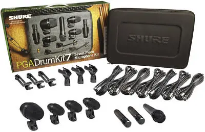 Shure PGADRUMKIT7 7-Piece Drum Microphone Kit With Case • $549