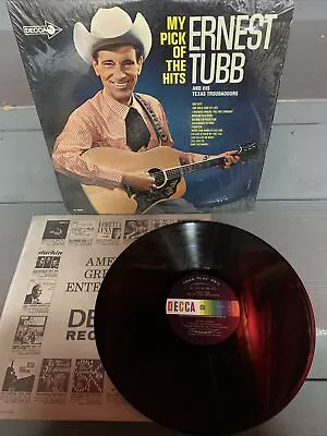 ERNEST TUBB My Pick Of The Hits LP Vinyl Record-Decca Records 1965-Rare-Shrink • $9.95