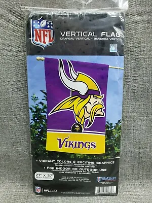 NEW | NFL Minnesota Vikings SKOL | 27'' X 37'' | Vertical House Banner Team Flag • $17.95