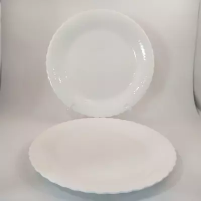 Set Of 2 Mikasa White Silk Dinner Plates • $29