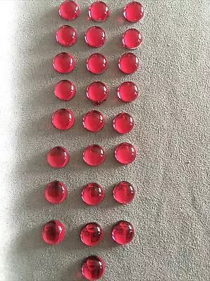 £0.99 • Buy 25 Darkish Pink Round Flat Backs Cabochons Decoden