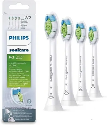 4 Pack Phillips Sonicare W2 HX6064/10 Optimal White Electric Toothbrush Heads • $38.99