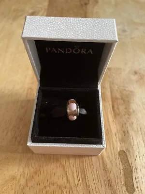 £12 • Buy Genuine Pandora Pink Hearts Murano Glass Bead Charm