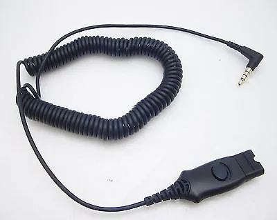 Plantronics MO300 QD Coiled Cable For IPhone Blackberry Samsung Palm LG T-Mobile • £28.45