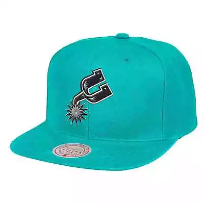 Mitchell & Ness Teal NBA San Antonio Spurs Logo Remix HWC Snapback Hat - OSFA • $24.95