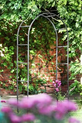 Tom Chambers Classic Metal Garden Arch - Traditional Black Sturdy Arch  • £69.95