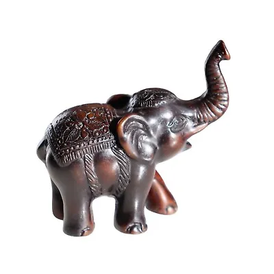 Miniature Elephant Figurine Festive Parade Costume Trunk Up 2.5  • $8