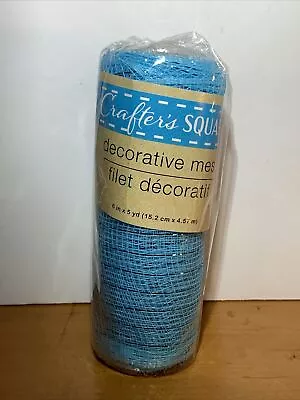 New Crafter’s  Square Decorative Mesh 6 In Wide X 5 Yd (Blue) • $5.99