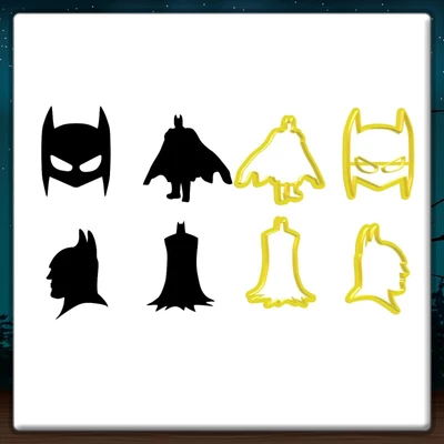 £12 • Buy Batman Silhouette Kit Cookie Cutter 3DPrinted High Quality Cake Cupcake