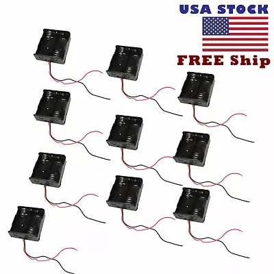 10pcs Battery Clip Holder Case Box For 2 X C Size Cell R14 Wire US Free Ship • $10.47