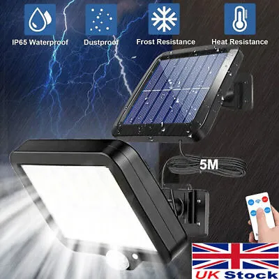 £12.89 • Buy LED Solar Power PIR Motion Sensor Wall Light Outdoor Garden Security Flood Lamp