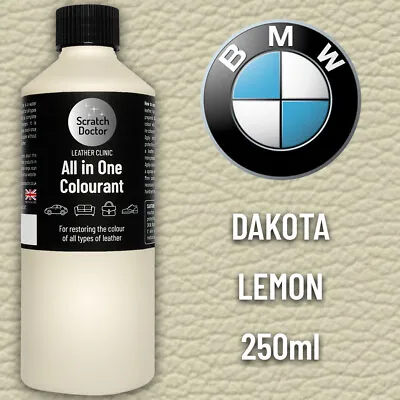 Leather Paint For BMW Car Seat DAKOTA LEMON. All In One 250ml Dye For Repairing. • £16.95