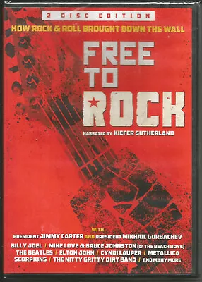 Free To Rock 2 DVD VIDEO SEALED BEATLES Beach Boys BRUCE SPRINGSTEEN Metallica  • $24.99