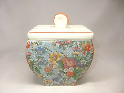 Midwinter Mustard Marmalade Preserve Jam Pot Floral Chintz Curved • $12.43